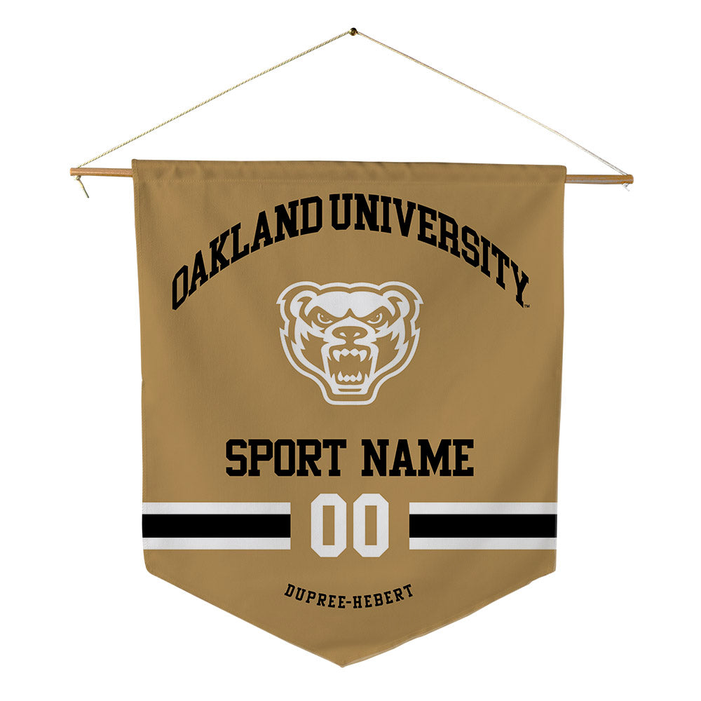Oakland - NCAA Women's Basketball : Jazzy Dupree-Hebert - Pennant - 18" x 21"-0