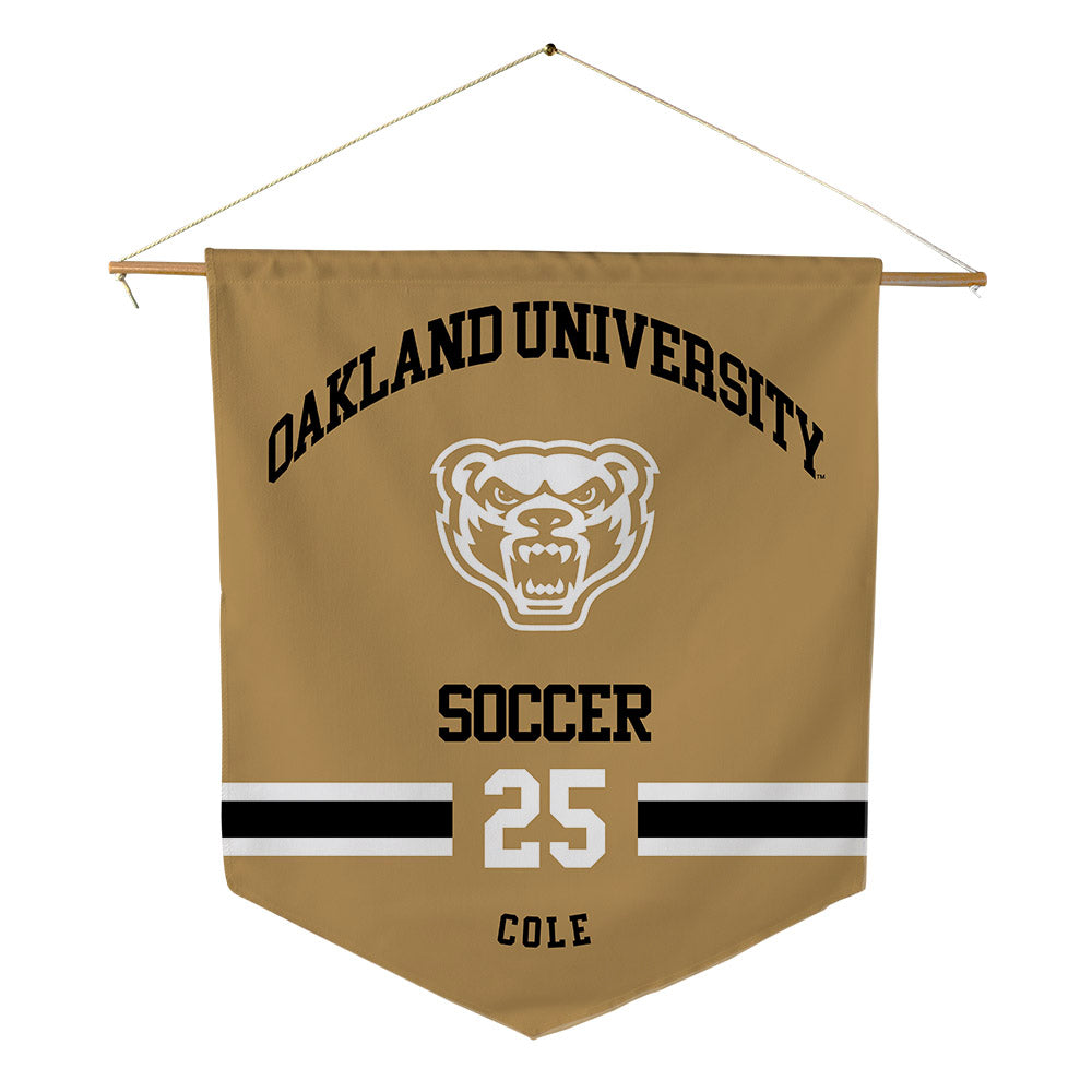 Oakland - NCAA Women's Soccer : Brae Cole - Pennant - 18" x 21"-0