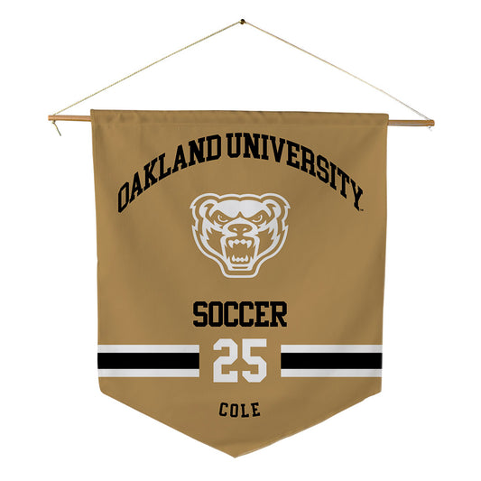 Oakland - NCAA Women's Soccer : Brae Cole - Pennant - 18" x 21"-0