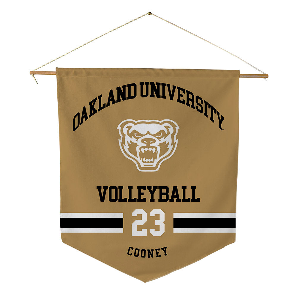 Oakland - NCAA Women's Volleyball : Grace Cooney - Pennant - 18" x 21"-0