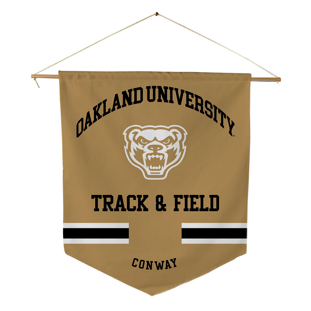 Oakland - NCAA Women's Track & Field : Maia Conway - Pennant - 18" x 21"-0