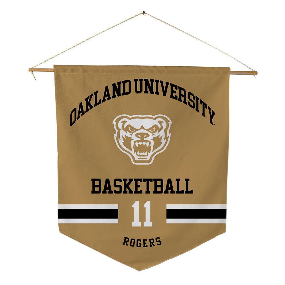 Oakland - NCAA Women's Basketball : Aalyssa Rogers - Pennant - 18" x 21"-0
