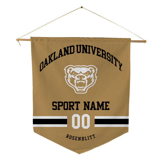Oakland - NCAA Baseball : Josh Rosenblitt - Pennant - 18" x 21"-0
