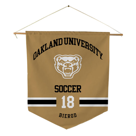 Oakland - NCAA Women's Soccer : Isabella Bierod - Pennant - 18" x 21"-0