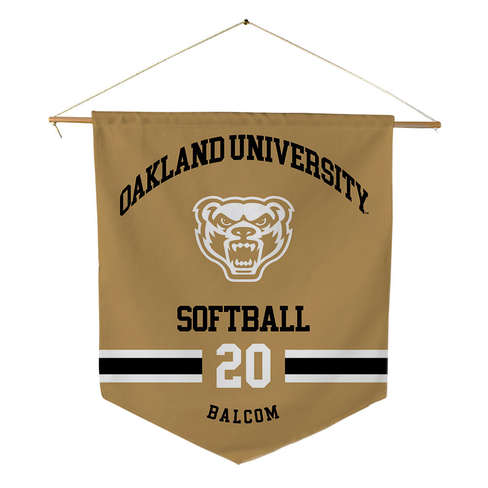 Oakland - NCAA Softball : Alyssa Balcom - Pennant - 18" x 21"-0