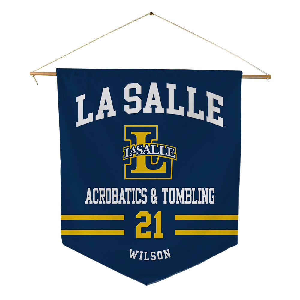 La Salle - NCAA Acrobatics & Tumbling : Janiya Wilson - Pennant - 18" x 21"-0