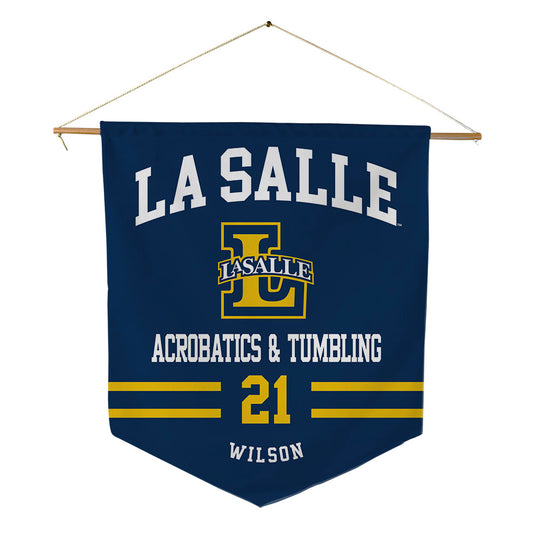 La Salle - NCAA Acrobatics & Tumbling : Janiya Wilson - Pennant - 18" x 21"-0