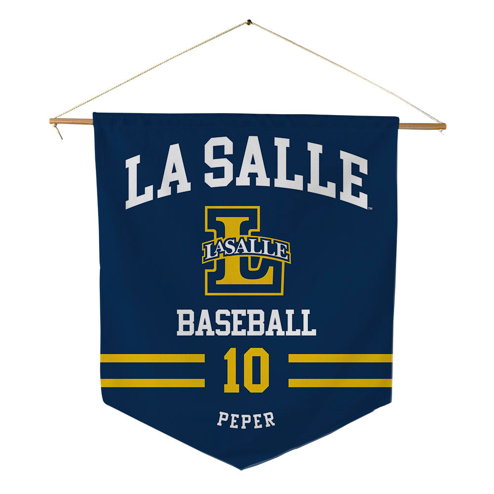 La Salle - NCAA Baseball : Jackson Peper - Pennant - 18" x 21"-0