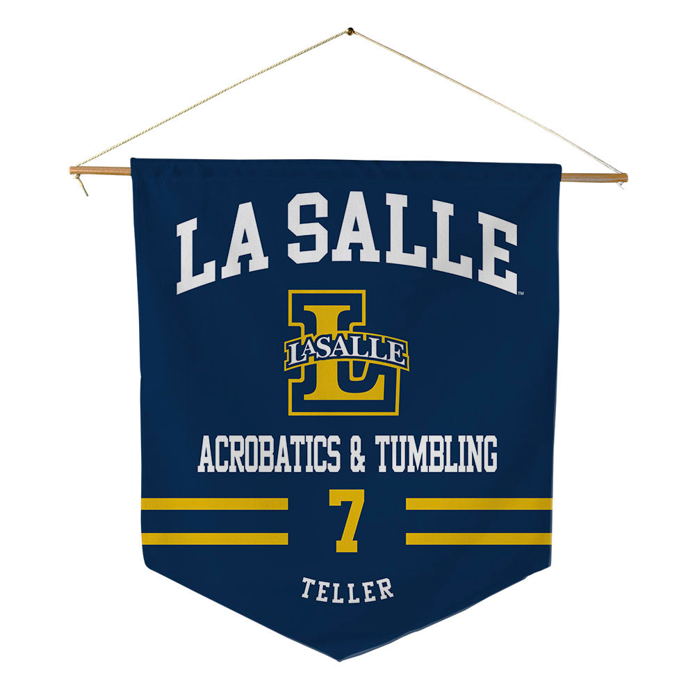 La Salle - NCAA Acrobatics & Tumbling : Alyvia Teller - Pennant - 18" x 21"-0