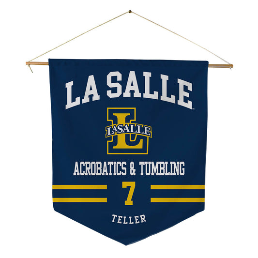 La Salle - NCAA Acrobatics & Tumbling : Alyvia Teller - Pennant - 18" x 21"-0