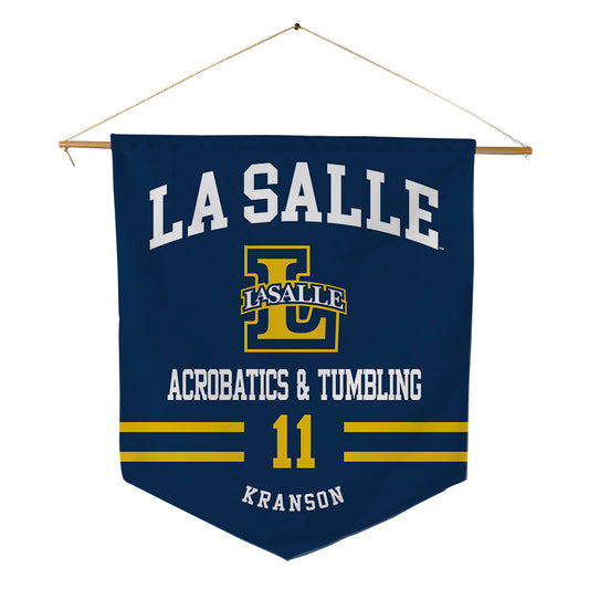 La Salle - NCAA Acrobatics & Tumbling : Kylie Kranson - Pennant - 18" x 21"-0