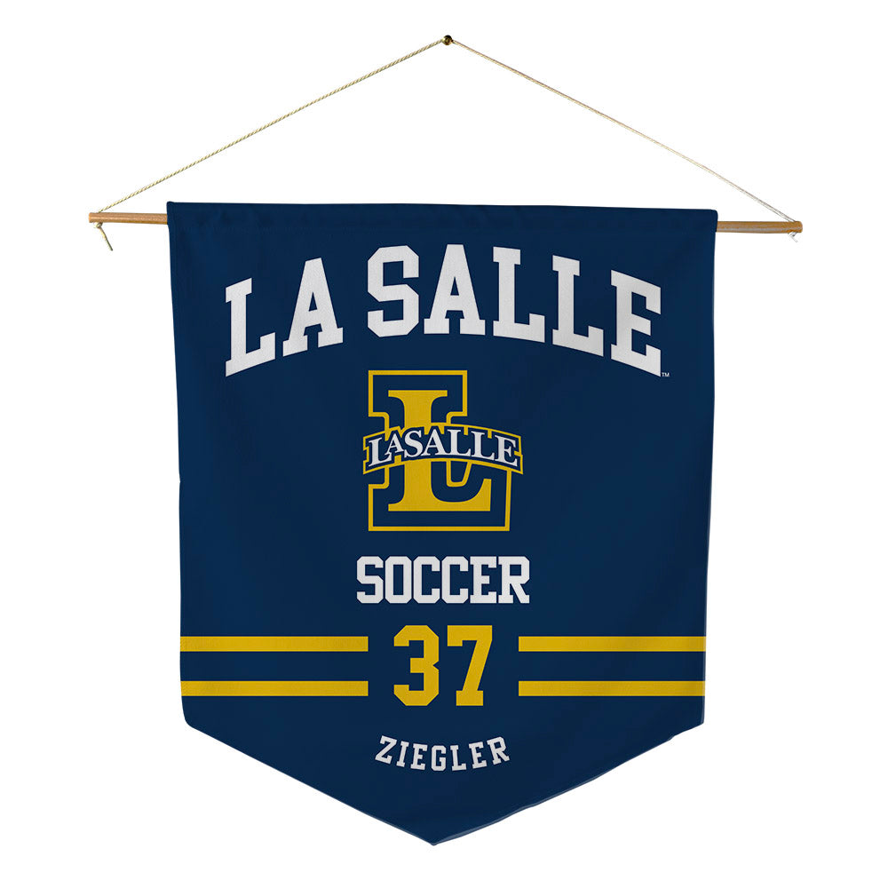 La Salle - NCAA Men's Soccer : Michael Ziegler - Pennant - 18" x 21"-0