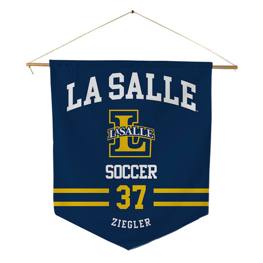 La Salle - NCAA Men's Soccer : Michael Ziegler - Pennant - 18" x 21"-0