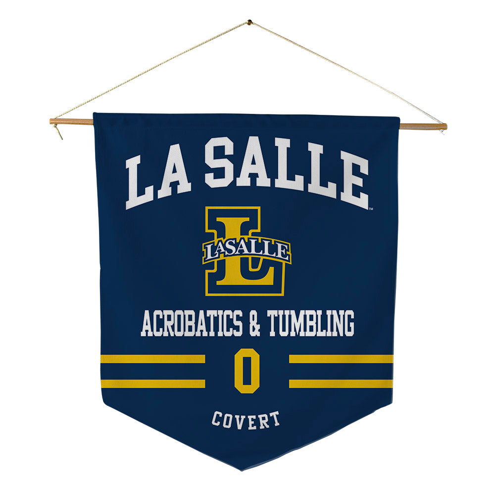 La Salle - NCAA Acrobatics & Tumbling : Abbie Covert - Pennant - 18" x 21"-0