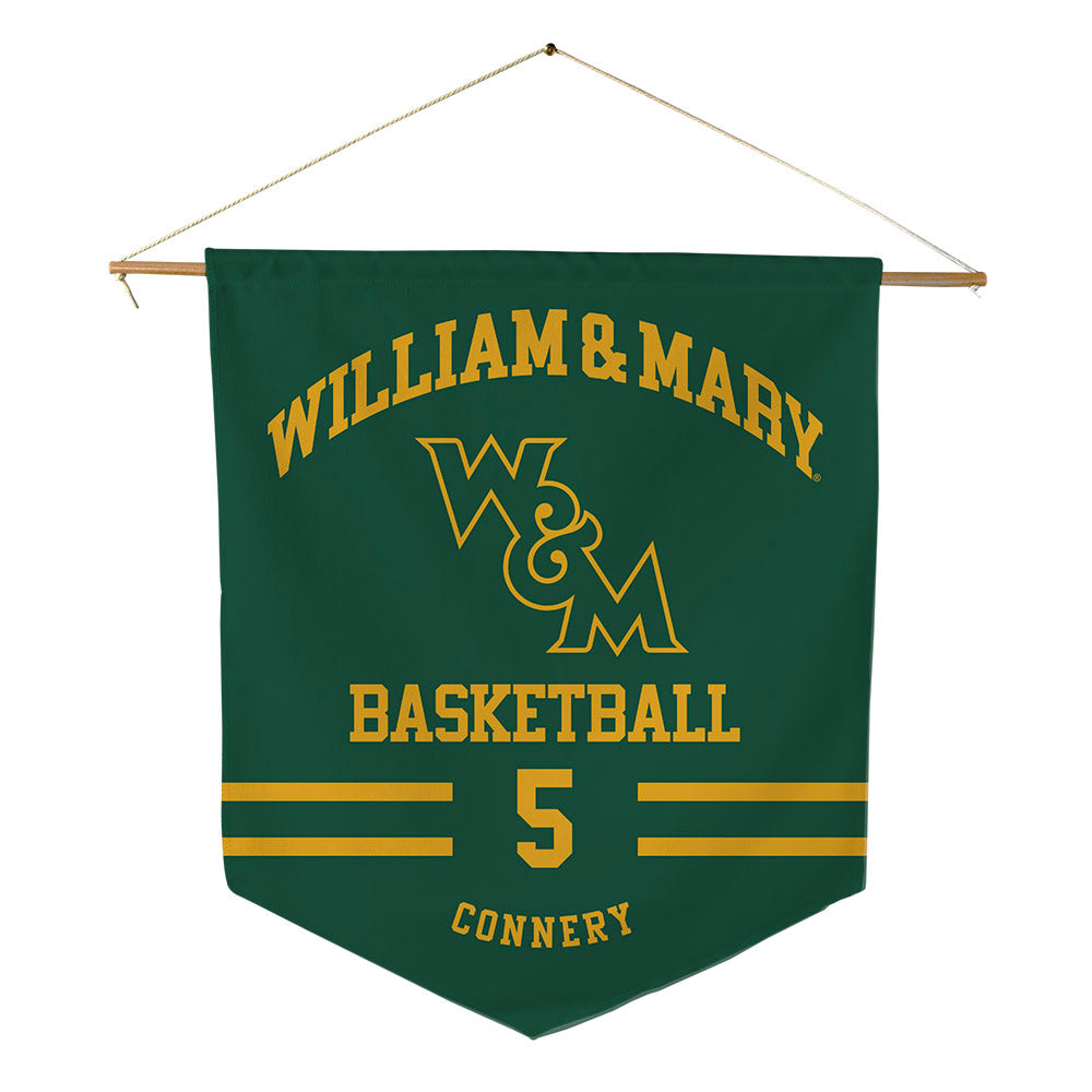 William & Mary - NCAA Men's Basketball : Ethan Connery - Pennant - 18" x 21"-0