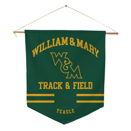 William & Mary - NCAA Men's Track & Field : Nolan Yeagle - Pennant - 18" x 21"-0