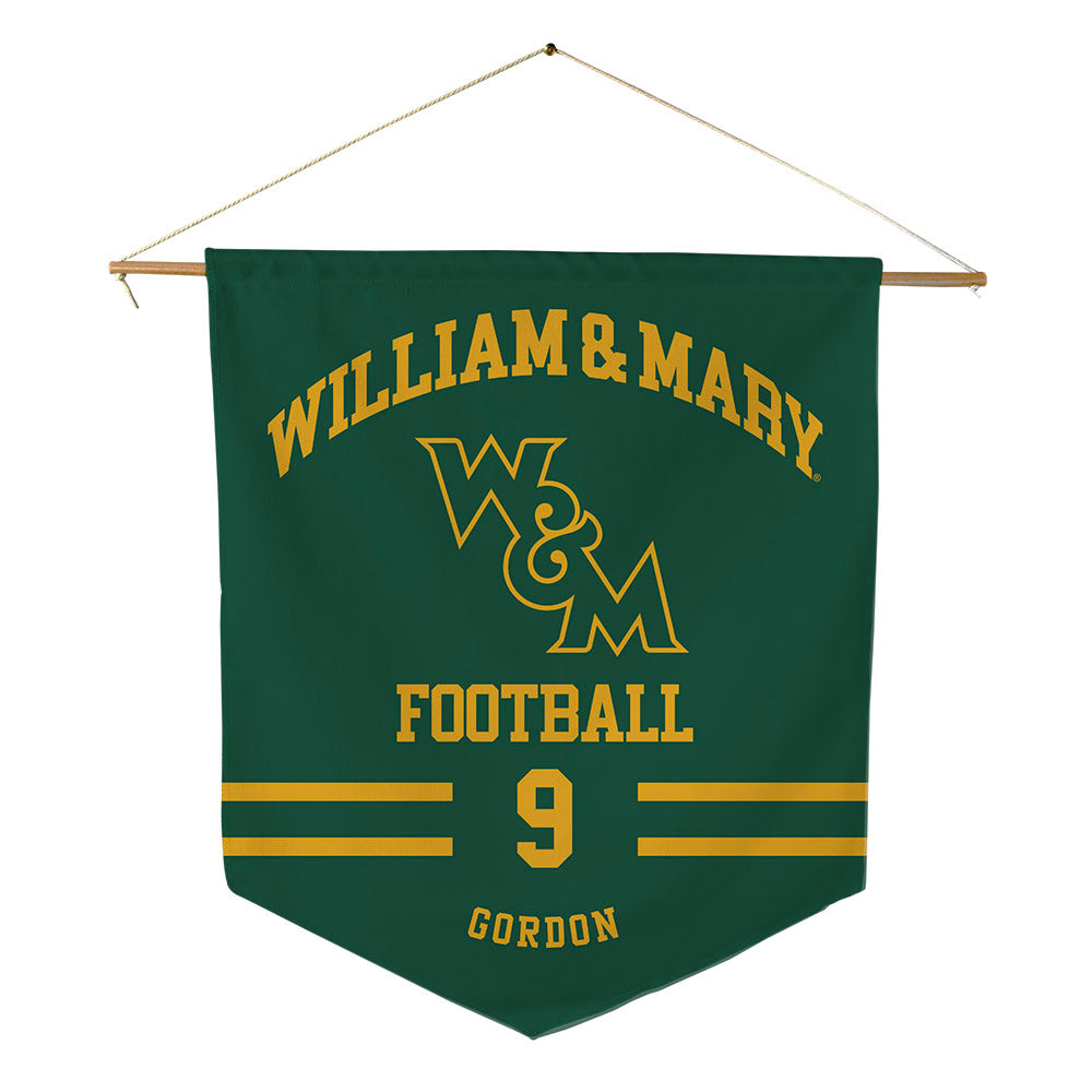 William & Mary - NCAA Football : Ty Gordon - Pennant - 18" x 21"-0
