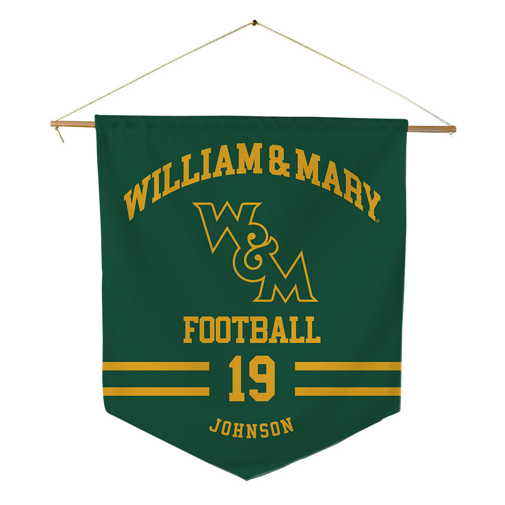 William & Mary - NCAA Football : Harrison Johnson - Pennant - 18" x 21"-0