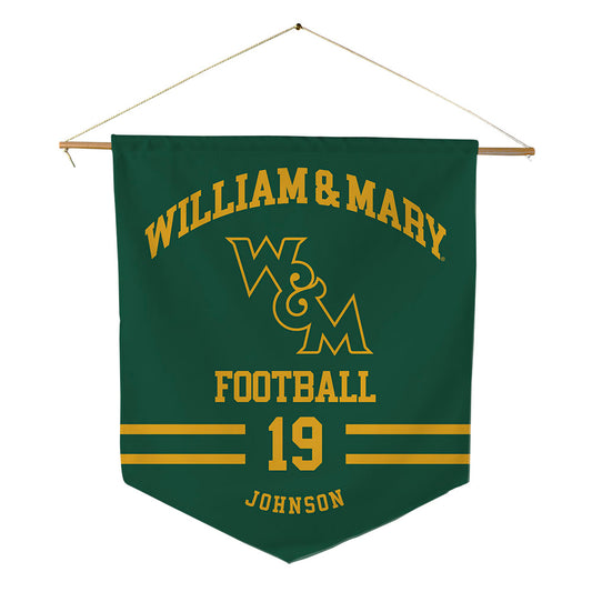 William & Mary - NCAA Football : Harrison Johnson - Pennant - 18" x 21"-0