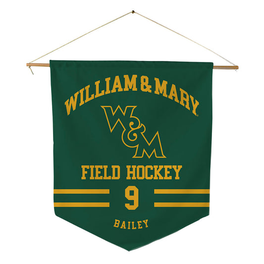 William & Mary - NCAA Women's Field Hockey : Erma Grey Bailey - Pennant - 18" x 21"-0