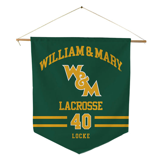 William & Mary - NCAA Women's Lacrosse : Jaylin Locke - Pennant - 18" x 21"-0