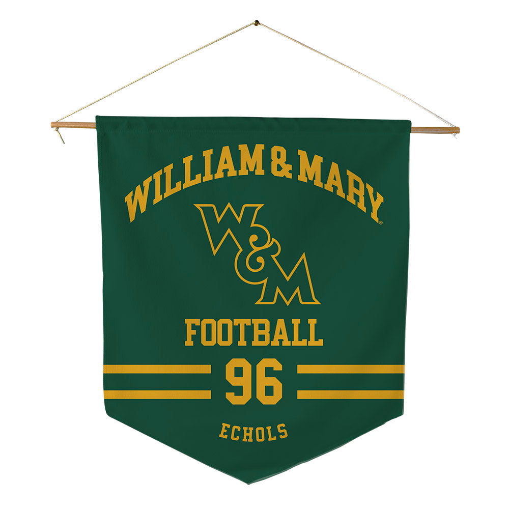 William & Mary - NCAA Football : Brady Echols - Pennant - 18" x 21"-0
