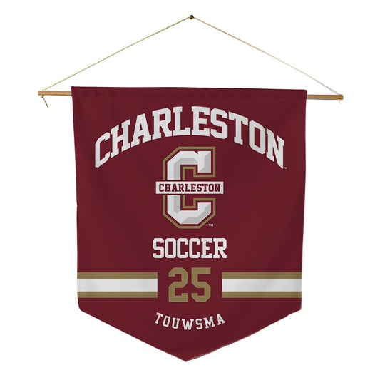 Charleston - NCAA Women's Soccer : Lucia Touwsma - Pennant - 18" x 21"-0