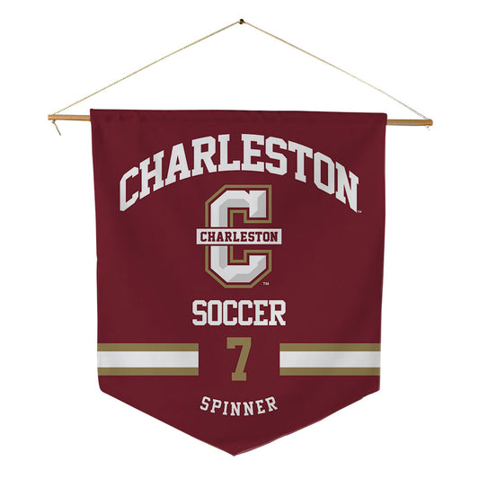 Charleston - NCAA Women's Soccer : Mary Martin Spinner - Pennant - 18" x 21"-0