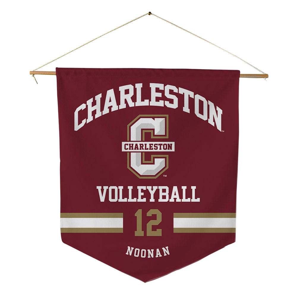 Charleston - NCAA Women's Volleyball : Caroline Noonan - Pennant - 18" x 21"-0