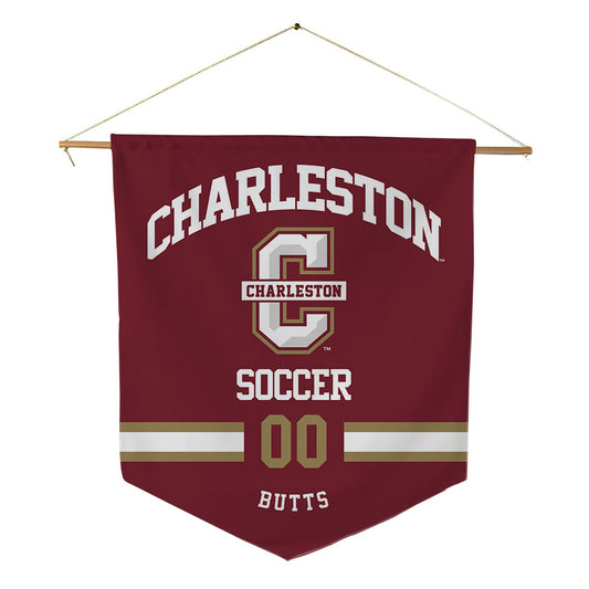 Charleston - NCAA Men's Soccer : Aiden Butts - Pennant - 18" x 21"-0