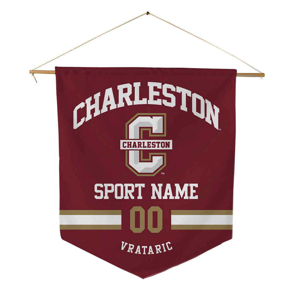 Charleston - NCAA Women's Soccer : Mia Vrataric - Pennant - 18" x 21"-0