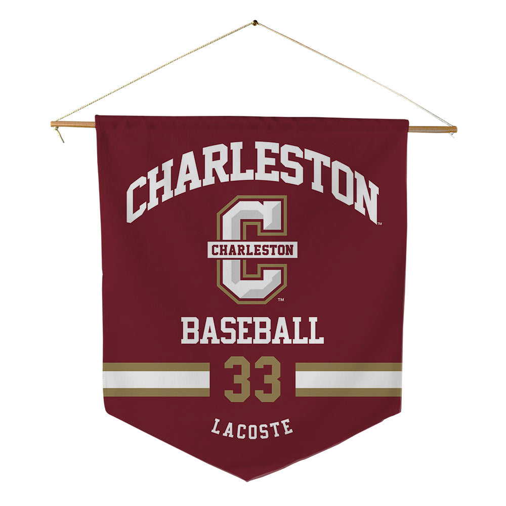 Charleston - NCAA Baseball : Alex LaCoste - Pennant - 18" x 21"-0