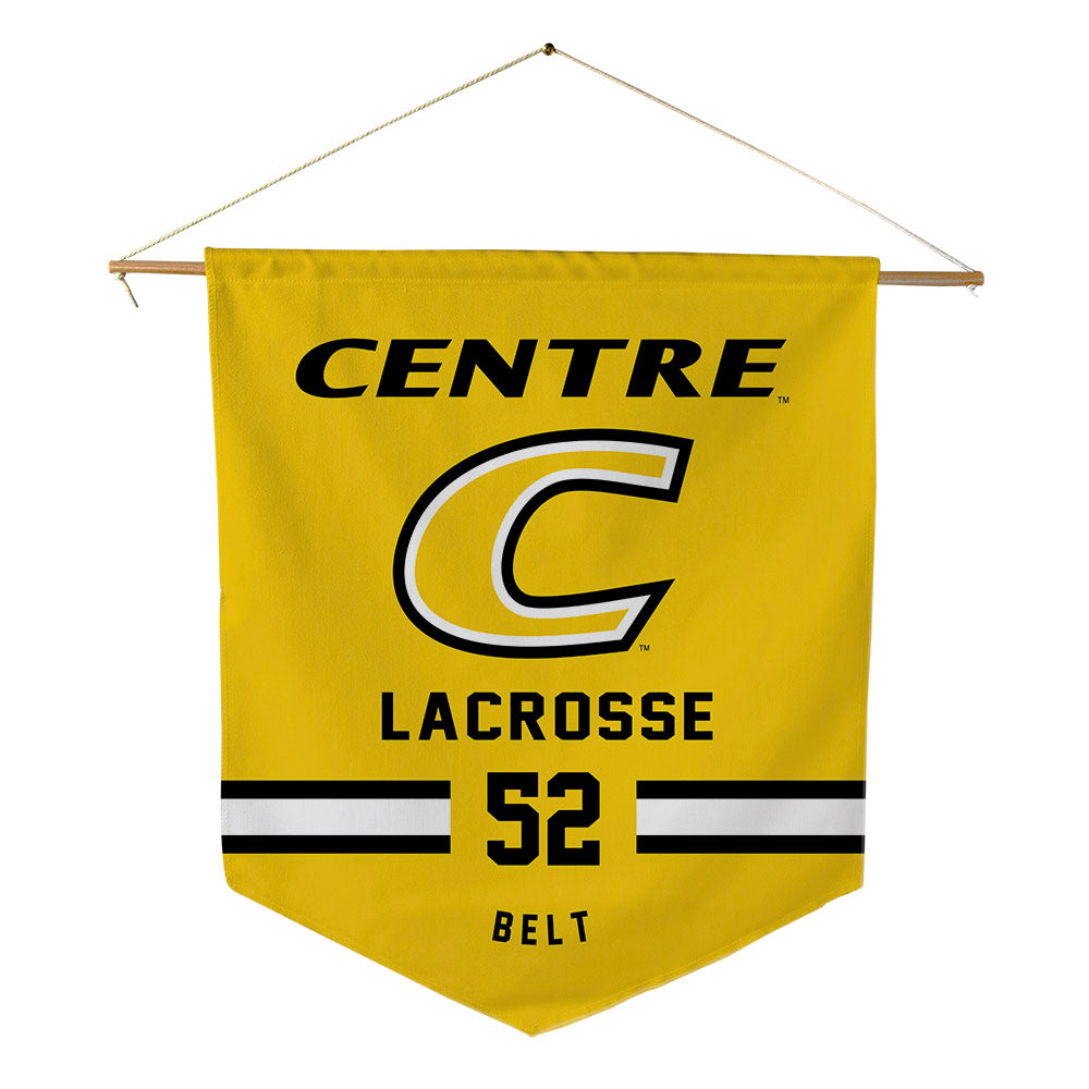 Centre College - NCAA Men's Lacrosse : Owen Belt - Pennant - 18" x 21"-0