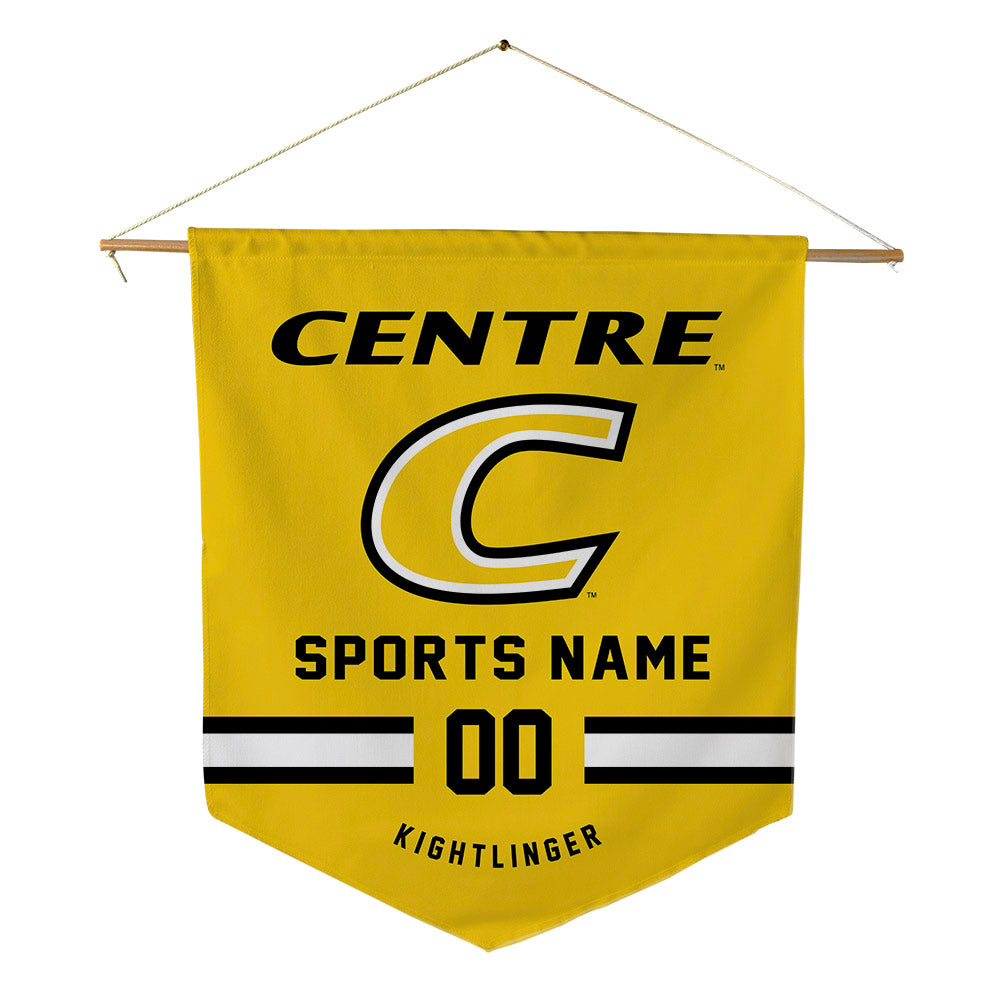 Centre College - NCAA Football : Brooks Kightlinger - Pennant - 18" x 21"-0