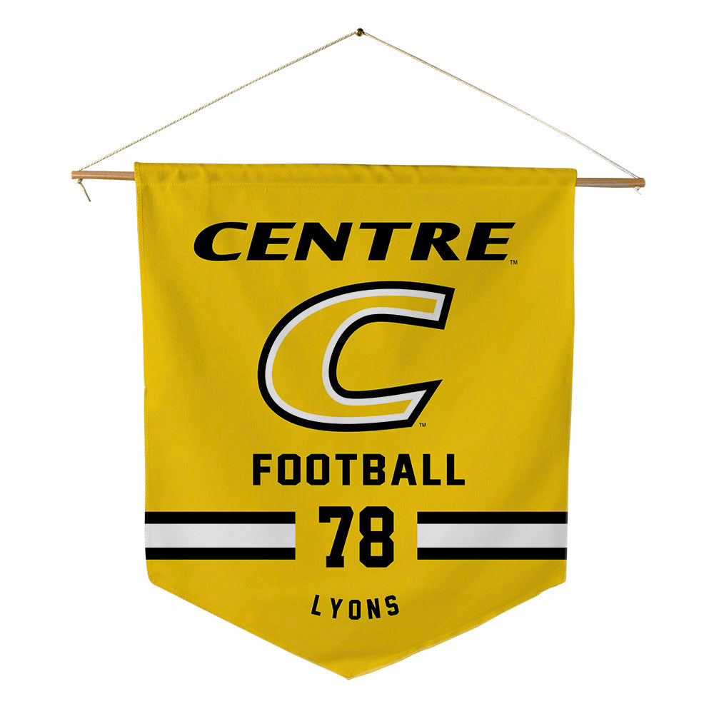 Centre College - NCAA Football : Gabe Lyons - Pennant - 18" x 21"-0