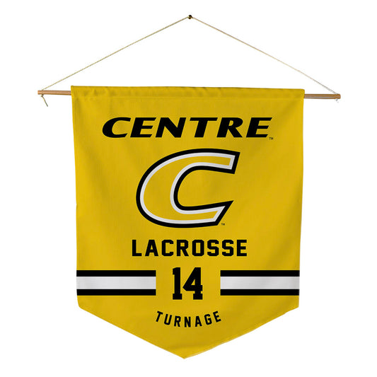 Centre College - NCAA Men's Lacrosse : Aiden Turnage - Pennant - 18" x 21"-0