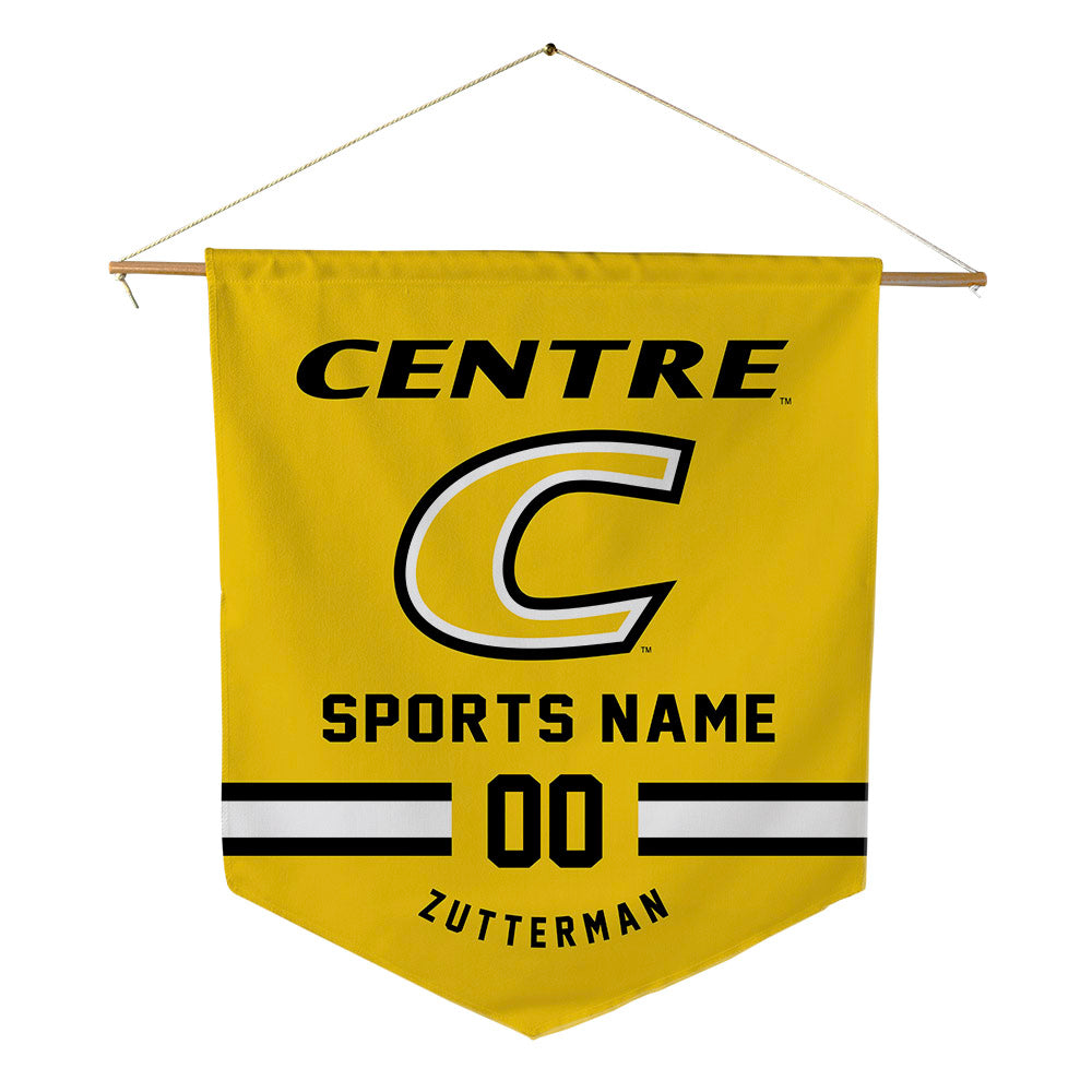 Centre College - NCAA Women's Soccer : Gracie Zutterman - Pennant - 18" x 21"-0