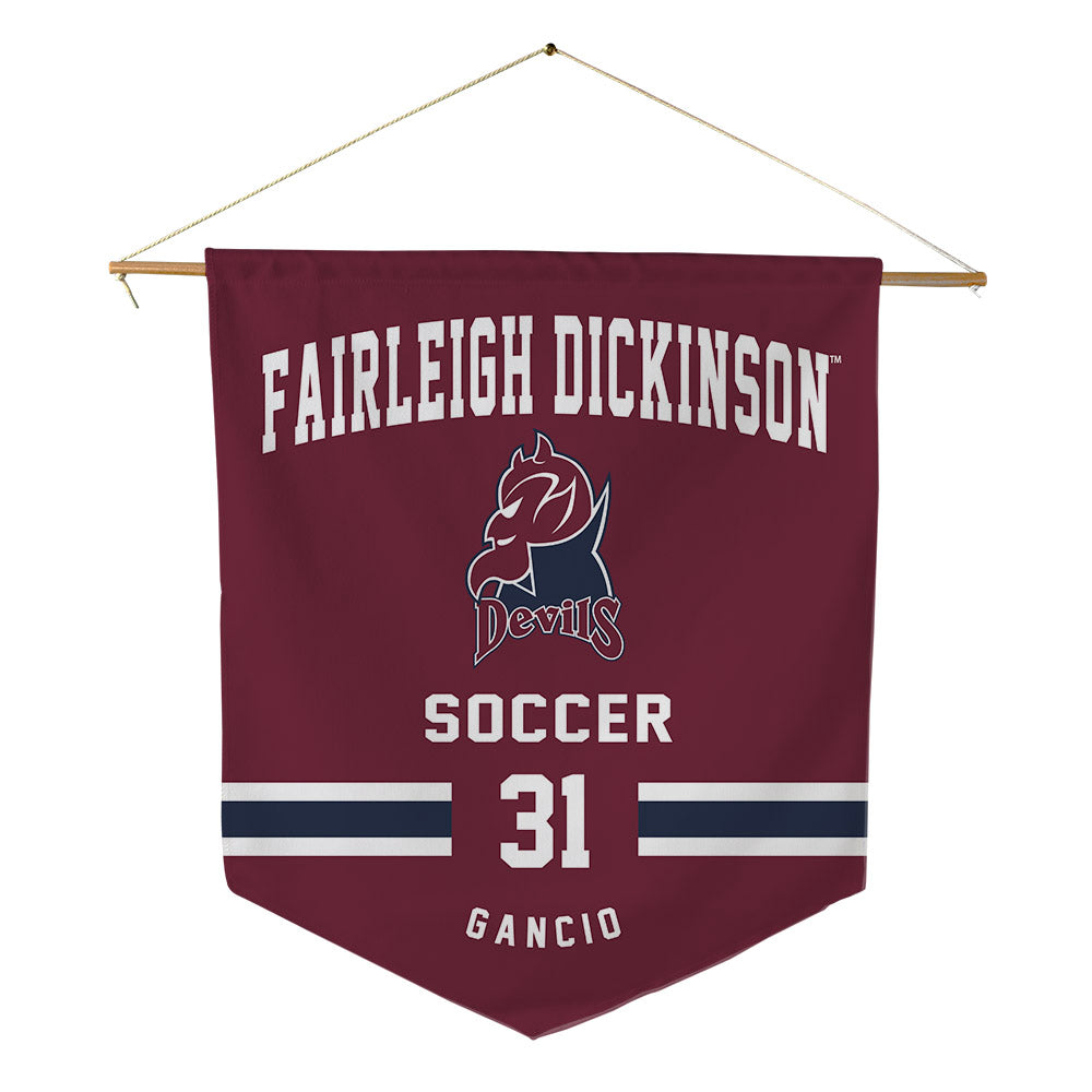 FDU Florham - NCAA Men's Soccer : Vincenzo Gancio - Pennant - 18" x 21"-0