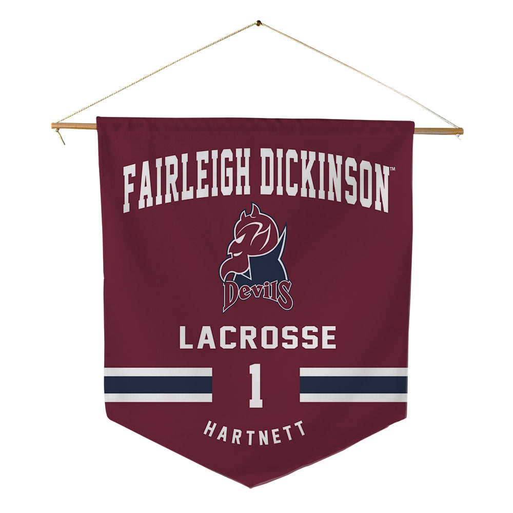FDU Florham - NCAA Women's Lacrosse : Casey Hartnett - Pennant - 18" x 21"-0