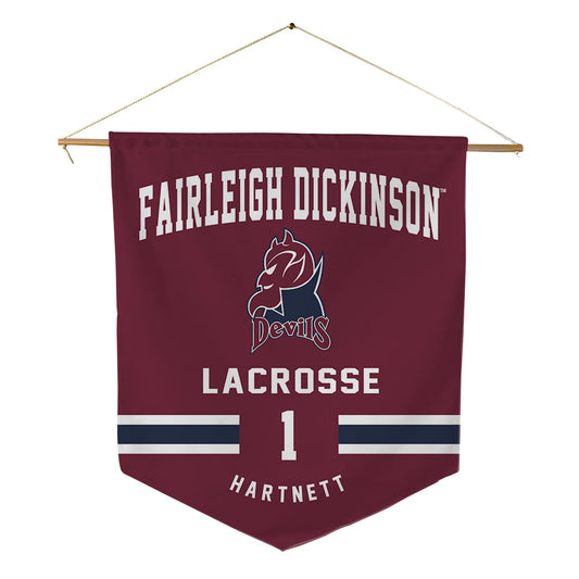 FDU Florham - NCAA Women's Lacrosse : Casey Hartnett - Pennant - 18" x 21"-0