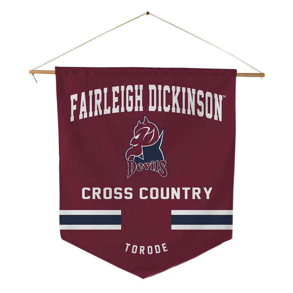 FDU Florham - NCAA Men's Cross Country : Emmanuel Torode Torode - Pennant - 18" x 21"-0