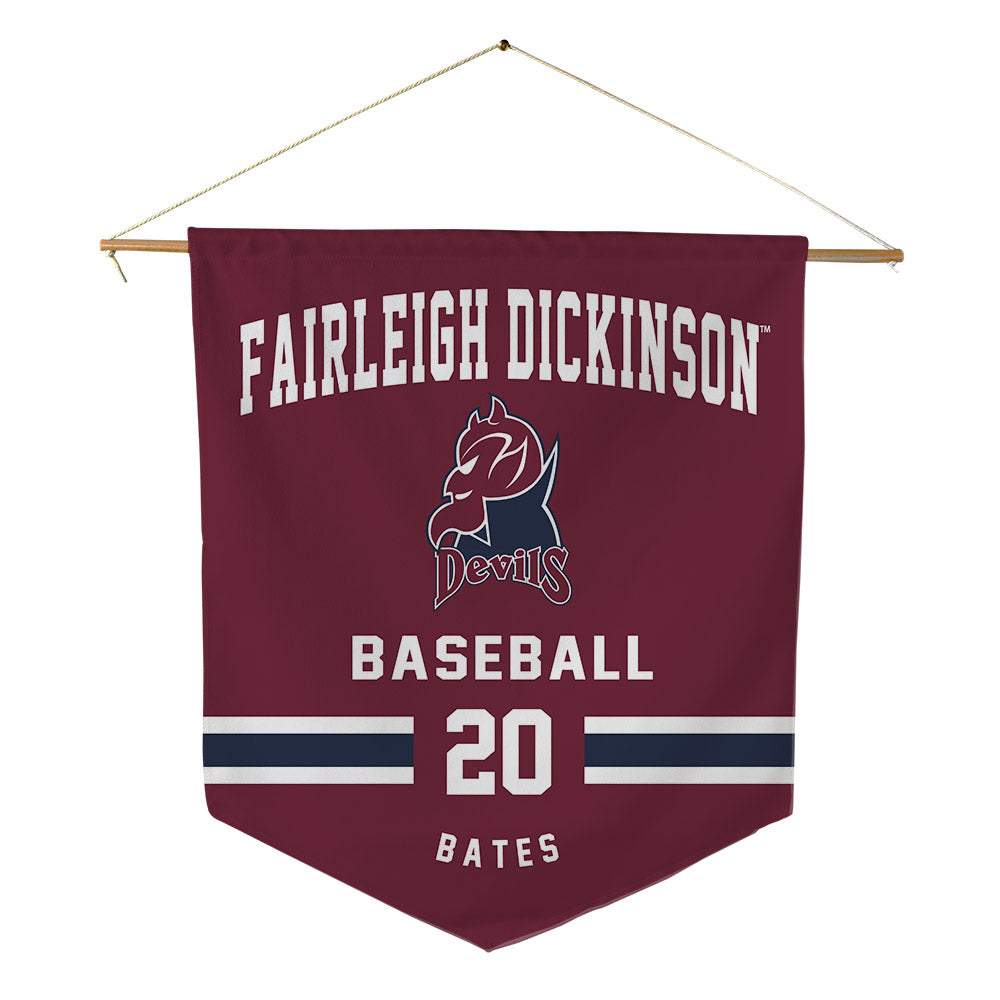 FDU Florham - NCAA Baseball : CJ Bates - Pennant - 18" x 21"-0