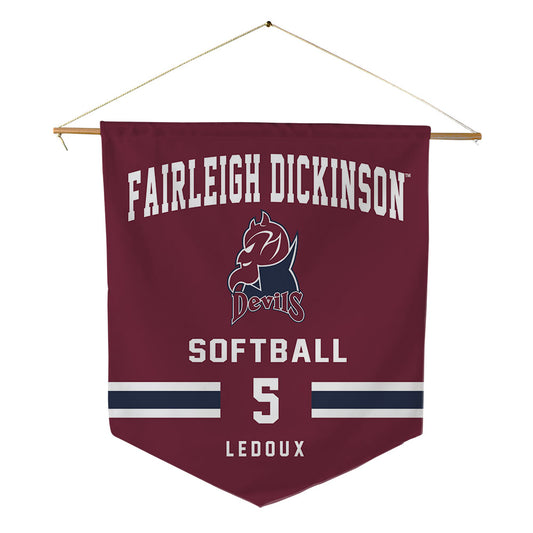 FDU - NCAA Softball : Cheri LeDoux - Pennant - 18" x 21"-0