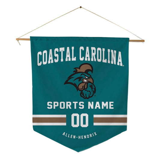 Coastal Carolina - NCAA Football : Jaden Allen-Hendrix - Pennant - 18" x 21"-0