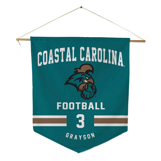 Coastal Carolina - NCAA Football : Ryan Grayson - Pennant - 18" x 21"-0
