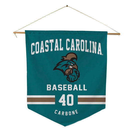Coastal Carolina - NCAA Baseball : Dominick Carbone - Pennant - 18" x 21"-0