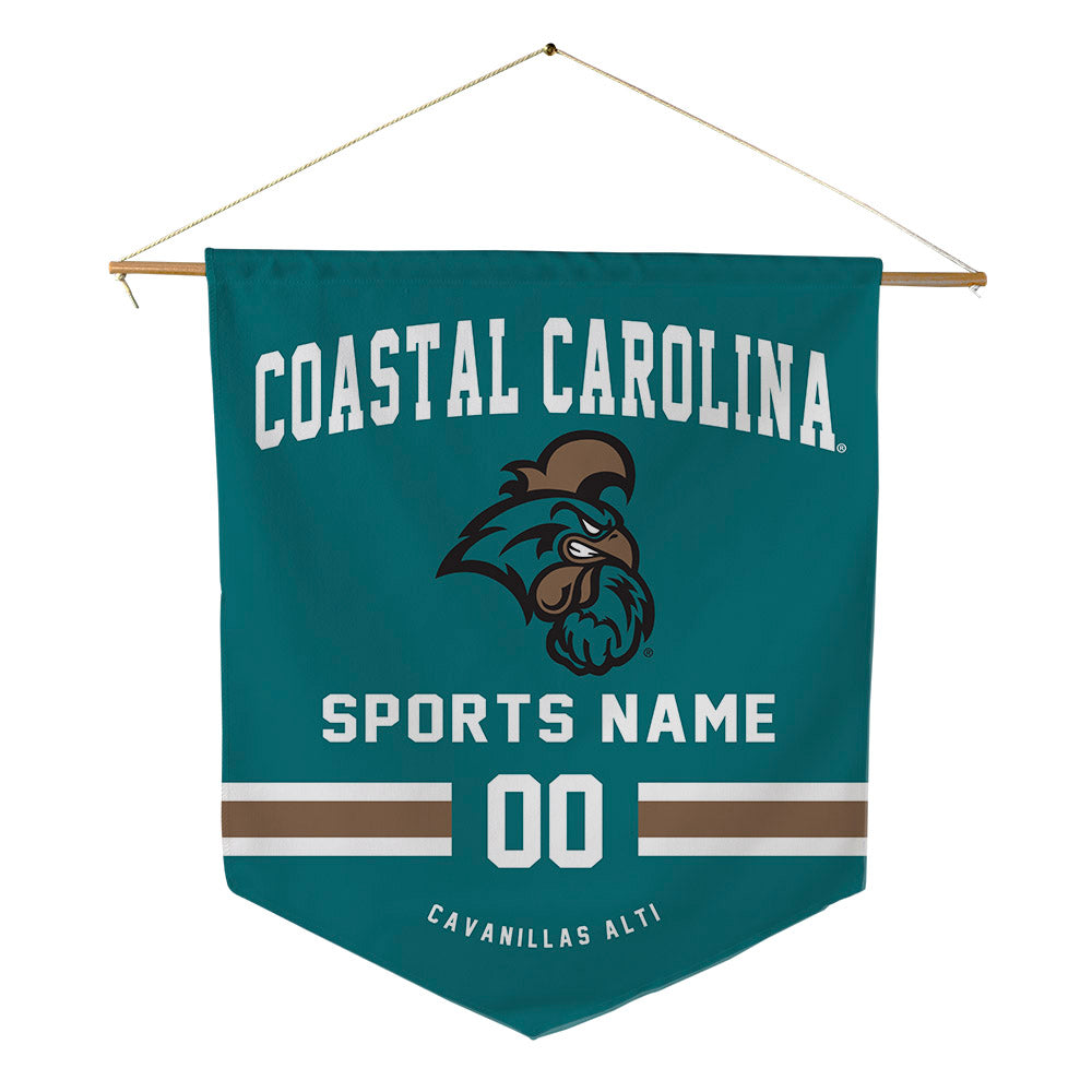 Coastal Carolina - NCAA Football : Nicolas Cavanillas Alti - Pennant - 18" x 21"-0