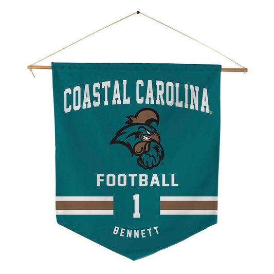 Coastal Carolina - NCAA Football : Braydon Bennett - Pennant - 18" x 21"-0
