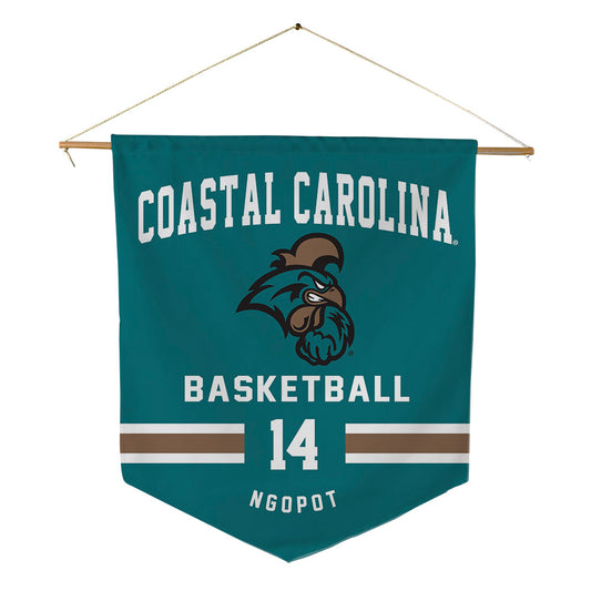 Coastal Carolina - NCAA Men's Basketball : Jerry Ngopot - Pennant - 18" x 21"-0
