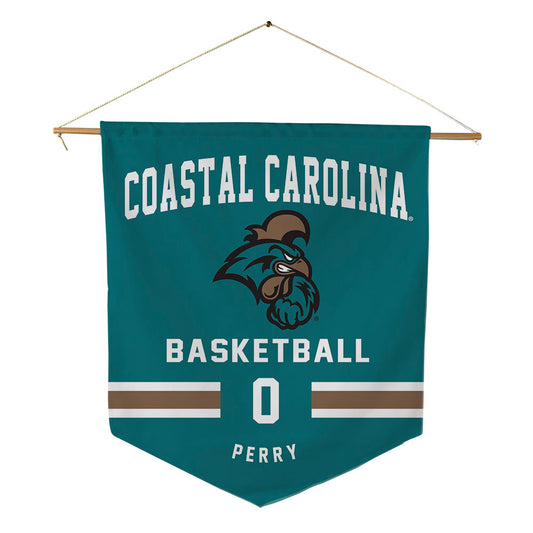 Coastal Carolina - NCAA Men's Basketball : Trey Perry - Pennant - 18" x 21"-0